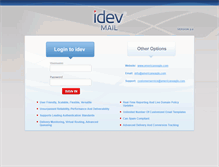 Tablet Screenshot of idevmail.net